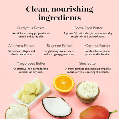 Spongelle Fresh Tangerine Eco Collection Body Buffer | Biodegradable, Vegan, Dermatologist-Tested | Made in USA | 15+ Uses