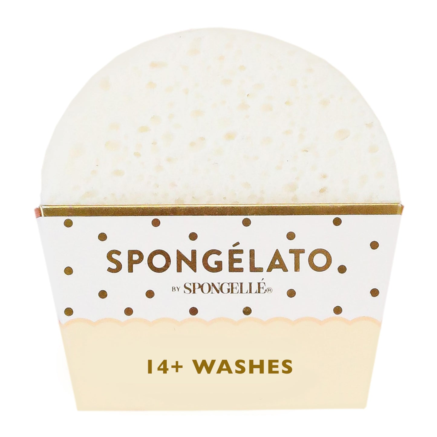Spongelato Loofah Exfoliating Scrubber by Spongelle – Gelato-Inspired Body Wash Buffer