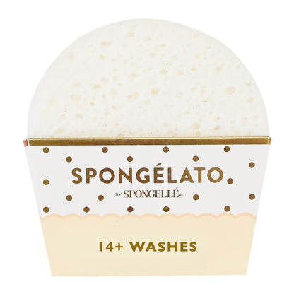 Spongelato Loofah Exfoliating Scrubber by Spongelle – Gelato-Inspired Body Wash Buffer