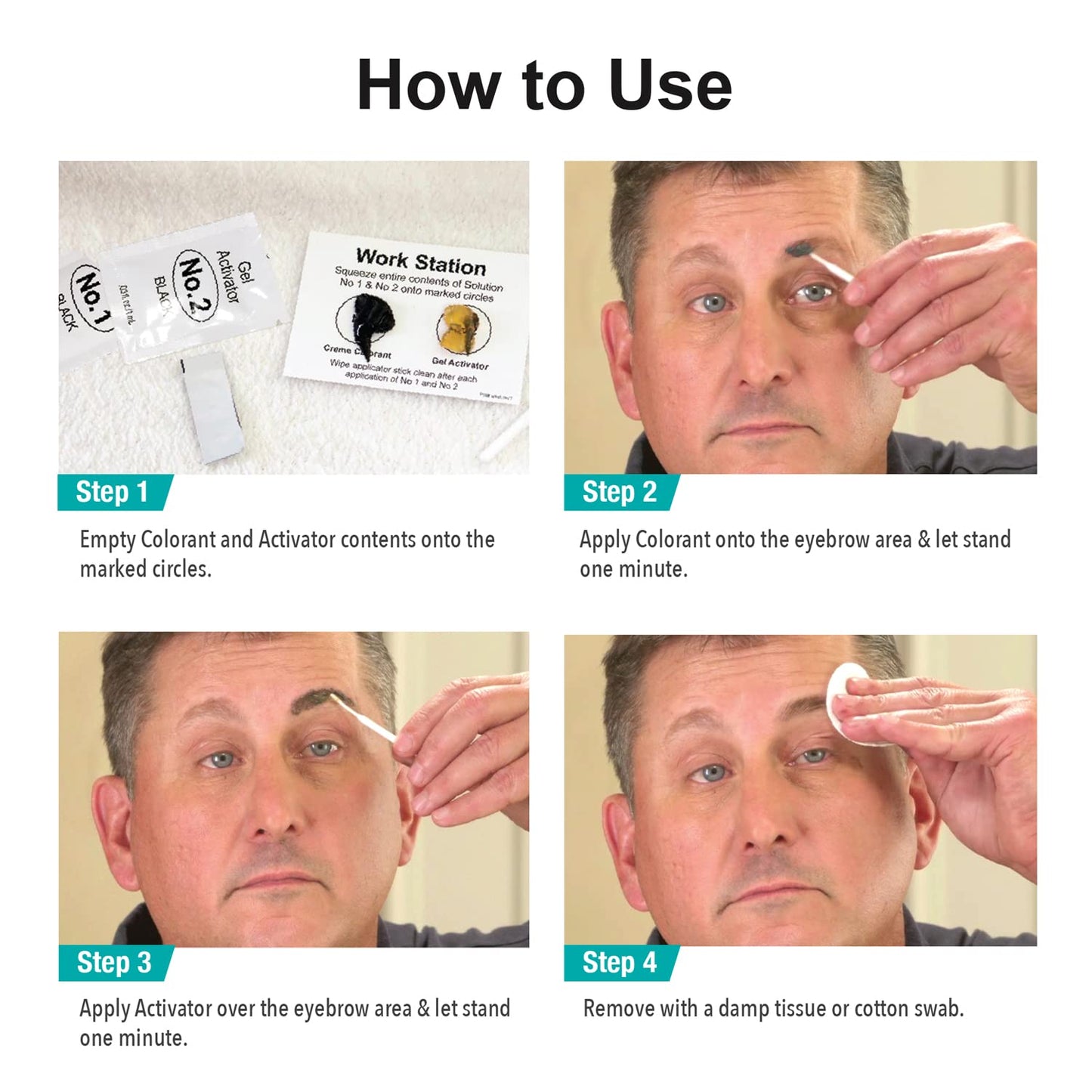 Sport Eyebrow Colorant for Men - Long-Lasting Gray Brow Coverage | SPORT COSMETICS