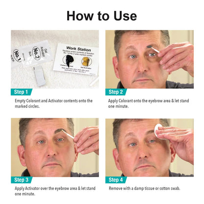 Sport Eyebrow Colorant for Men - Long-Lasting Gray Brow Coverage | SPORT COSMETICS