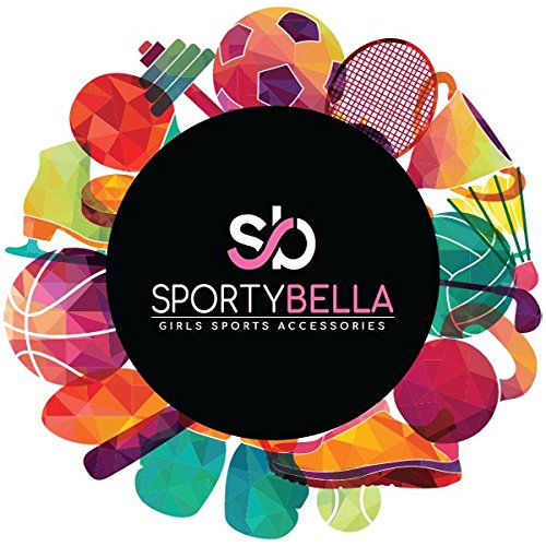 Sportybella Girls Golf Hair Ties – 2-Pack, 7-Count No-Crease Elastics with Golf Club Design (Green & Black)