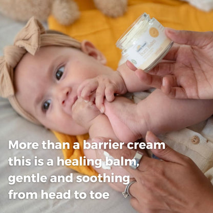 SPRIGS Baby Bear Bum Balm, 2oz | Multipurpose Whipped Diaper Cream for Babies & Sensitive Skin