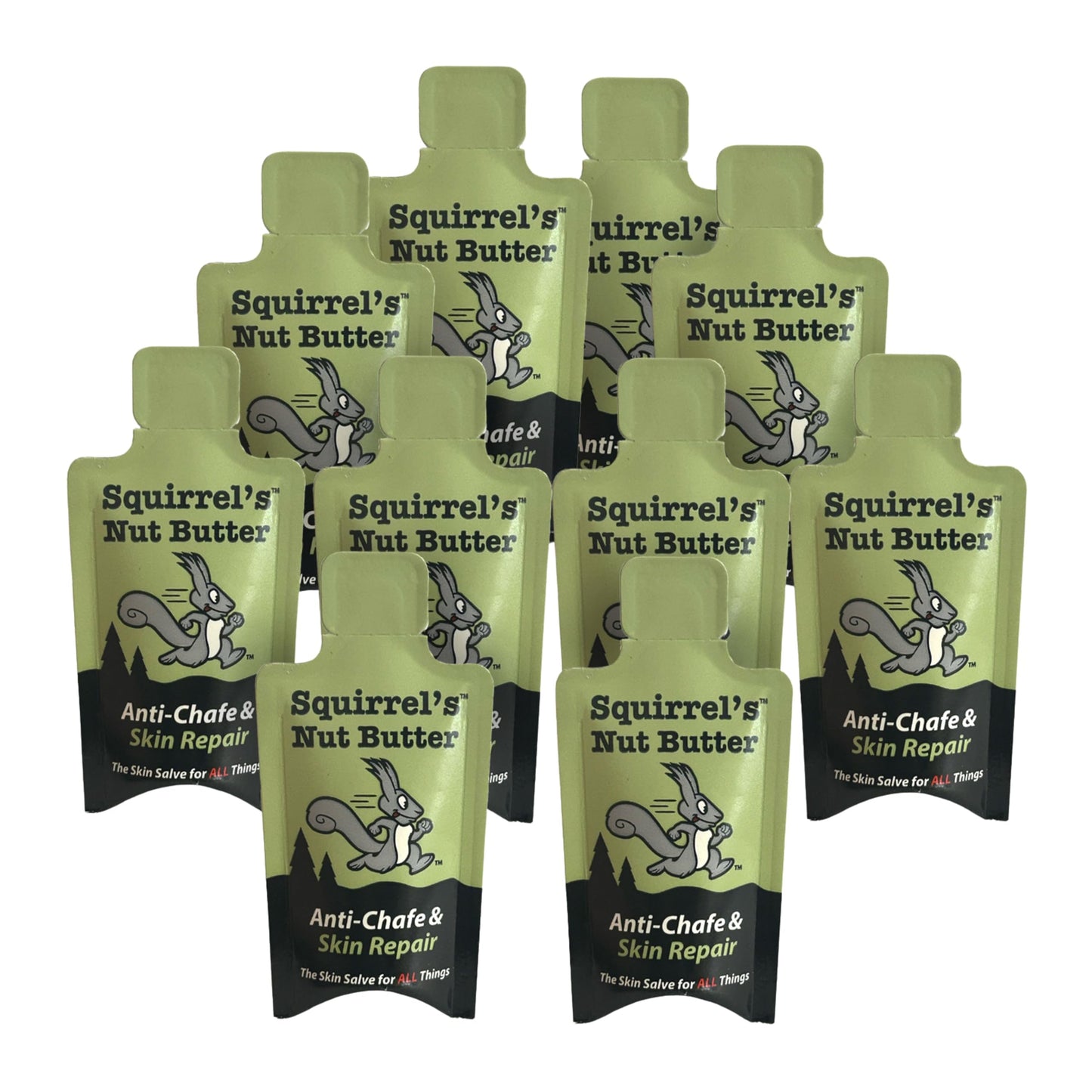 Squirrel's Nut Butter Anti Chafe Adventure Packet - 9ml | All-Natural, Compact Chafing Salve