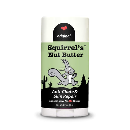 Squirrel's Nut Butter Anti Chafe Stick | All Natural Skin Care for Athletes & Adventurers | Thighs, Arms, Pack Straps & More | 2.7 oz