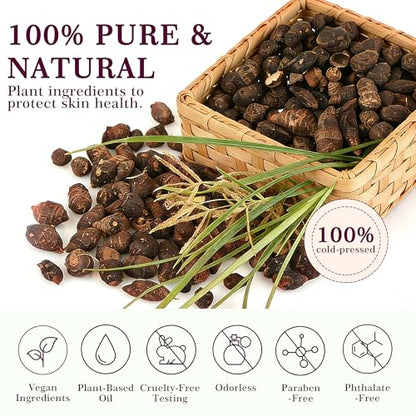 SRIOIO Cyperus Rotundus Oil – Natural Cyprus Cypress Rotundus for Hair Reduction & Skin Soothing (2.02 Fl Oz)