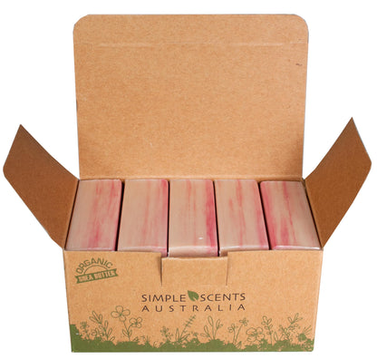 SSA White Orchid & Lily Scented Natural Soap Bars (5 Bars Pack) – Moisturizing Triple Milled Soap with Shea Butter | Simple Scents Australia