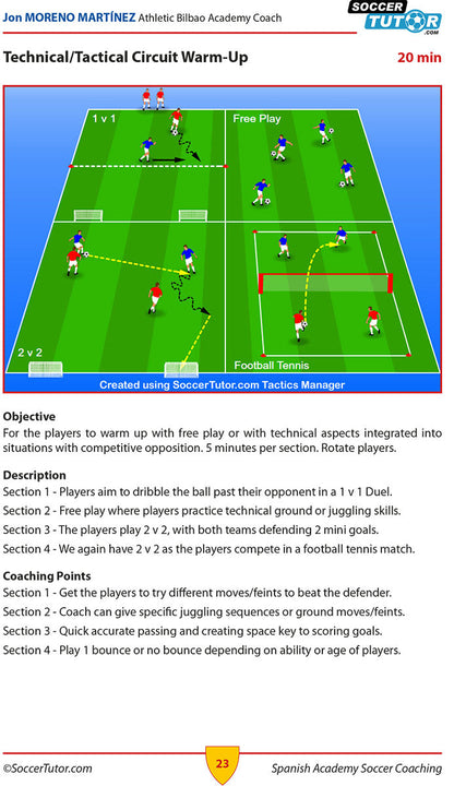 Spanish Academy Soccer Coaching + Advanced Spanish Academy Coaching - Bundle with 240 Practices