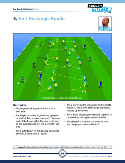 Pep Guardiola Volume 1 & 2 Bundle - 173 Practices Direct from Pep's Training Sessions