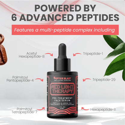 St. Croix Red Light Therapy Activation Serum – Deep Penetration with Green Tea, Hyaluronic Acid & Peptides | Preps Skin for Devices, Improves Fine Lines – 1 oz