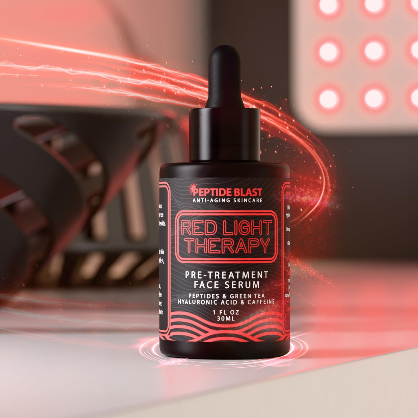 St. Croix Red Light Therapy Activation Serum – Deep Penetration with Green Tea, Hyaluronic Acid & Peptides | Preps Skin for Devices, Improves Fine Lines – 1 oz