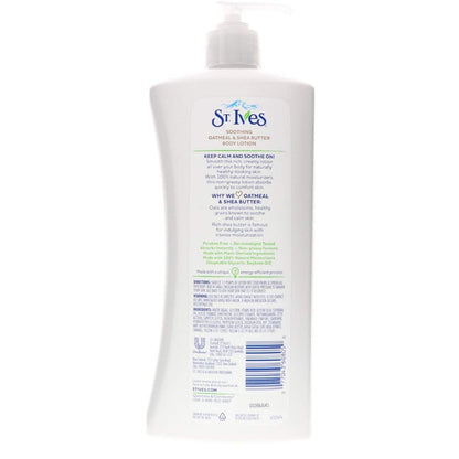 St. Ives Body Lotion – Oatmeal & Shea Butter, 21 oz (Pack of 4)