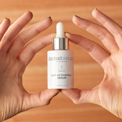 StackedSkincare Hydrating EGF Serum | Lightweight Facial Serum for Smoother Texture & Radiance