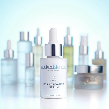 StackedSkincare Hydrating EGF Serum | Lightweight Facial Serum for Smoother Texture & Radiance