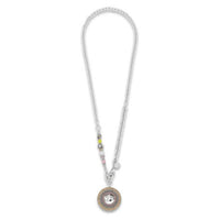 Stainless Steel Crystal Multicolour Pastel 1 Necklace  6001/10-1522