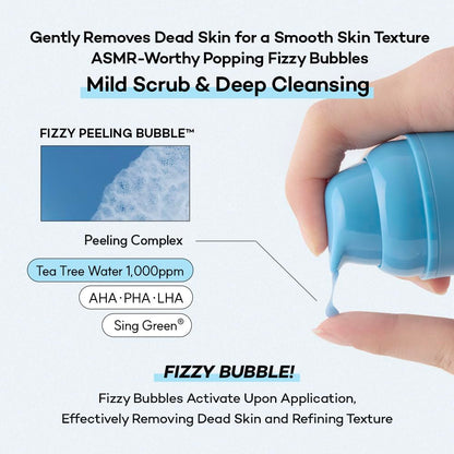Standard Seoul Deep Clean Bubble Cleanser – Gel-to-Foam Exfoliating Face Wash with AHA PHA LHA & Tea Tree, 50ml