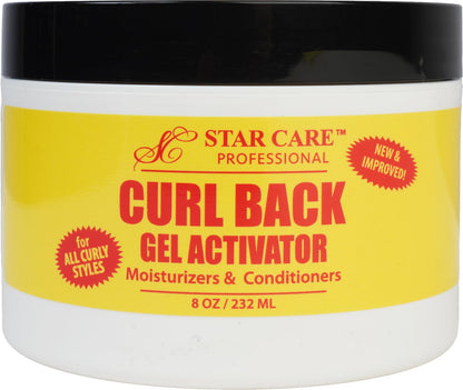 STAR CARE Curl Back Gel Activator 8oz – Hydrating Curl Enhancer with Glycerin