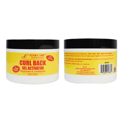 STAR CARE Curl Back Gel Activator 8oz – Hydrating Curl Enhancer with Glycerin