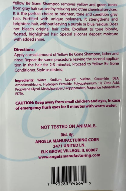 STAR CARE Yellow Be Gone Shampoo 2 Pack – Brassiness Neutralizer for Blonde & Gray Hair