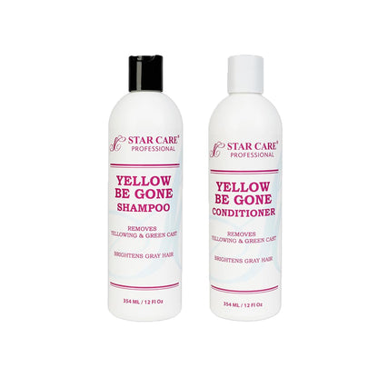 STAR CARE Yellow Be Gone Shampoo & Conditioner Set – 12 oz Each