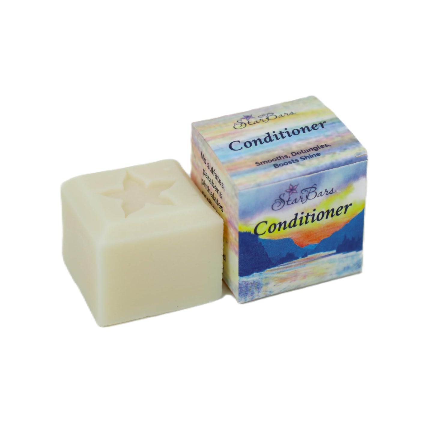 StarBars Conditioner Bar UNSCENTED & COLOR FREE – Sulfate-Free, Silicone-Free, Made in USA