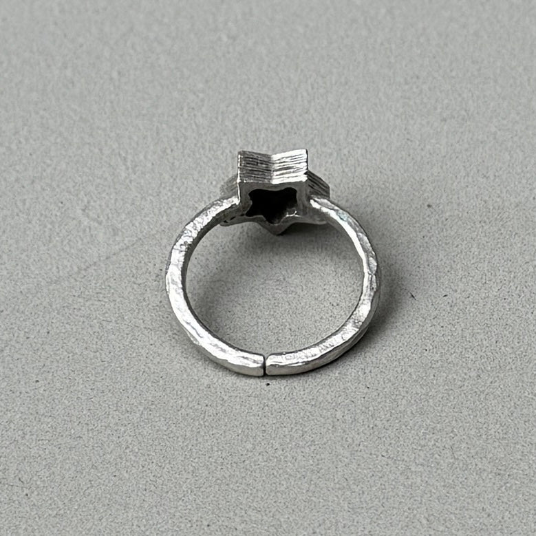 Simple Star Silver Ring