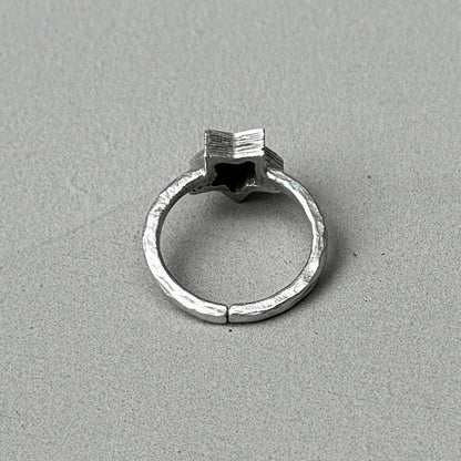 Simple Star Silver Ring