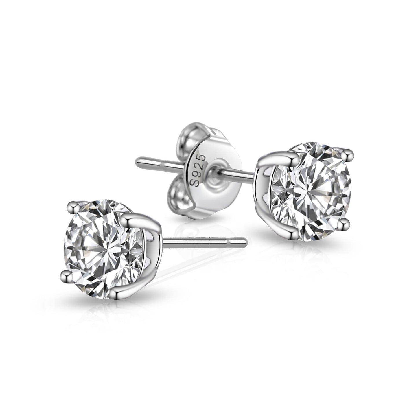Sterling Silver World's Greatest Teacher Crystal Earrings