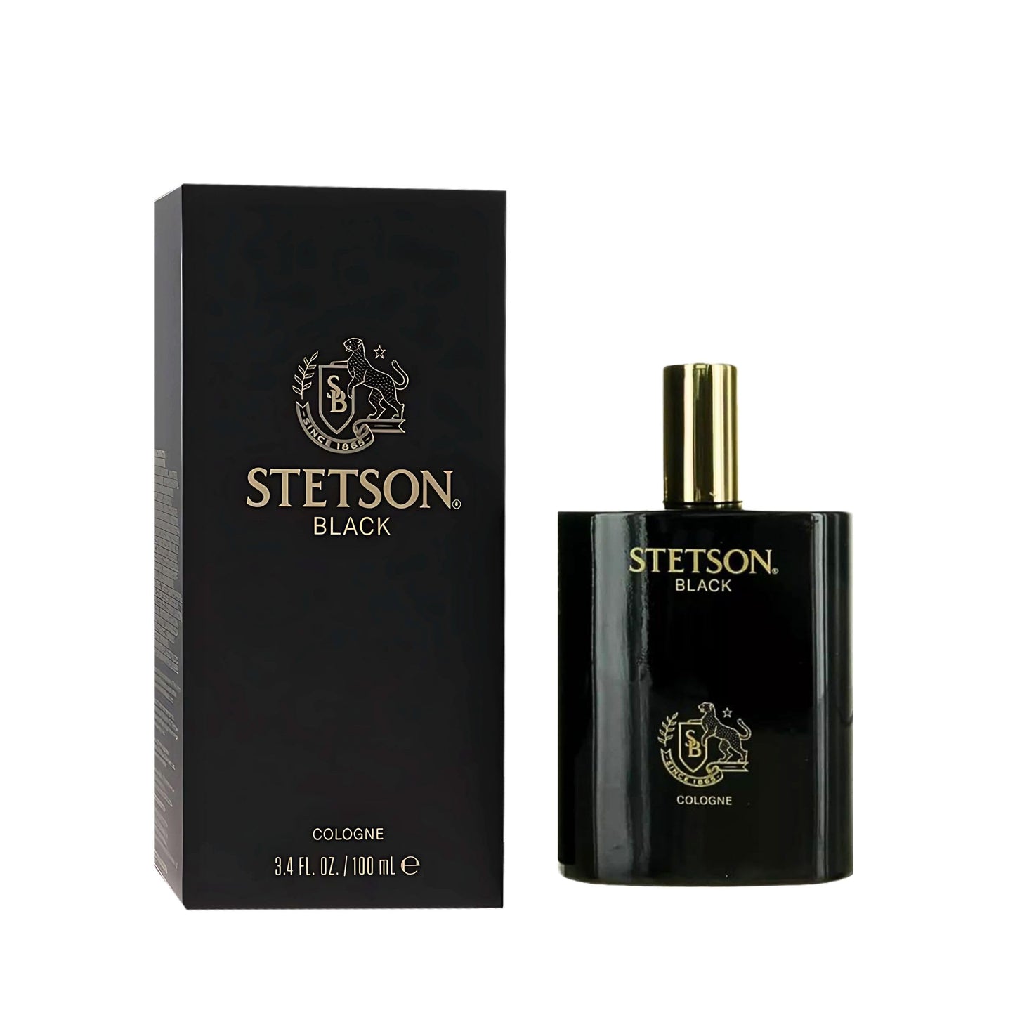 Stetson Black Cologne for Men – 3.4 oz Spray | Bold Woody, Spicy, Musky Scent