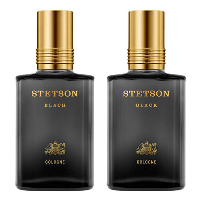 Stetson Black Eau de Cologne Spray – Pack of 2 (44 ml / 1.5 fl oz each)