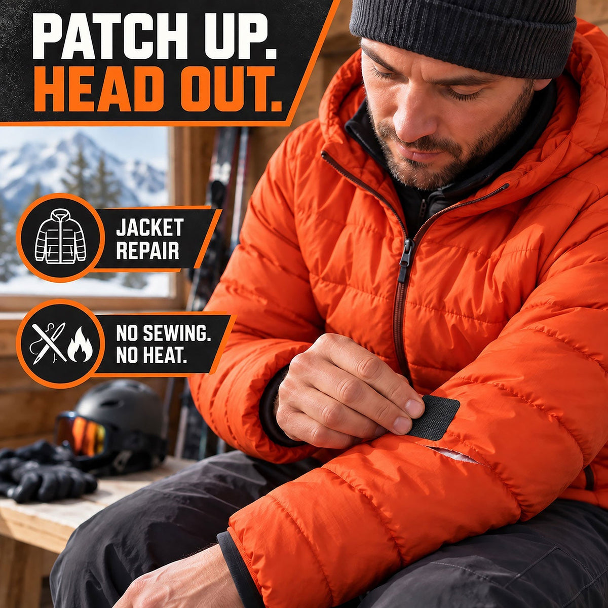 Stick-On Repair Patches - Waterproof, Tear-Cold-Heat-Resistant