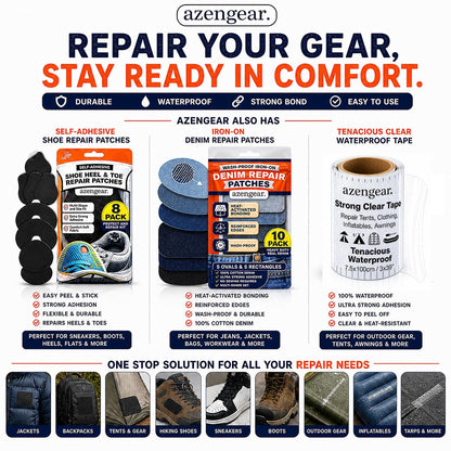 Stick-On Repair Patches - Waterproof, Tear-Cold-Heat-Resistant