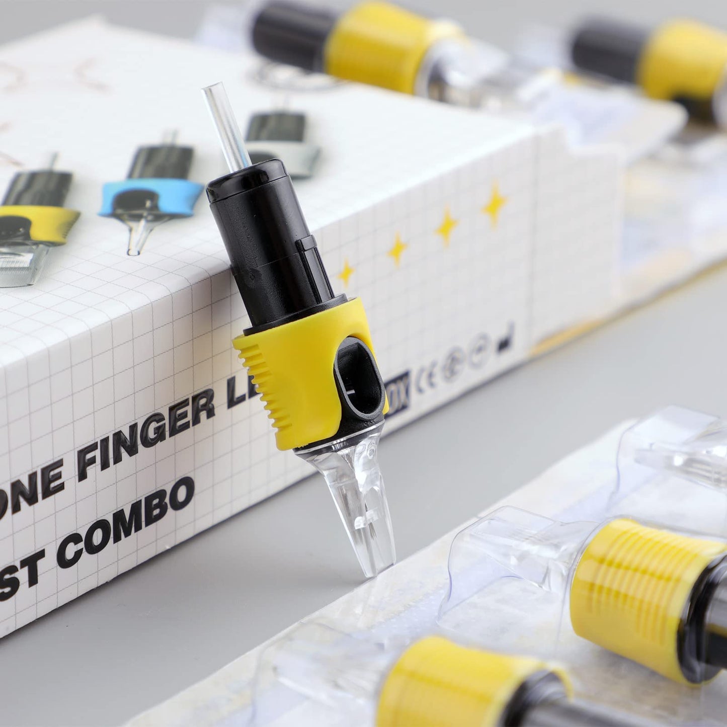 STIGMA Finger Ledge Tattoo Cartridges #12(13RM) 0.35mm Round Magnum – 16pcs with Membrane for Rotary Machines
