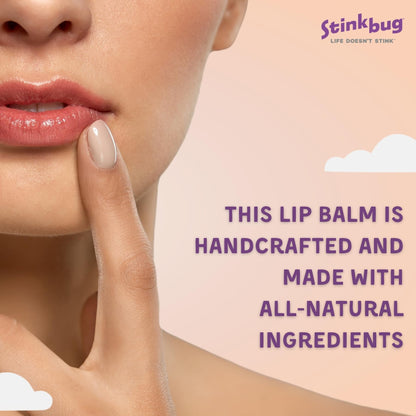 Stinkbug Naturals Aluminum-Free Deodorant + Lip Balms Bundle | Unscented 2.1oz + Vanilla & Peppermint Lip Balms
