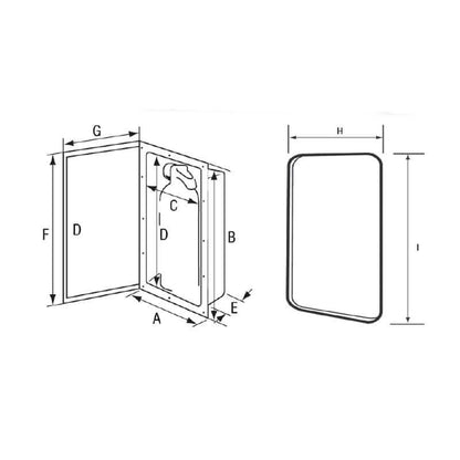 Storage Case Fire Extinguisher Case up to 1 kg | 4Boats