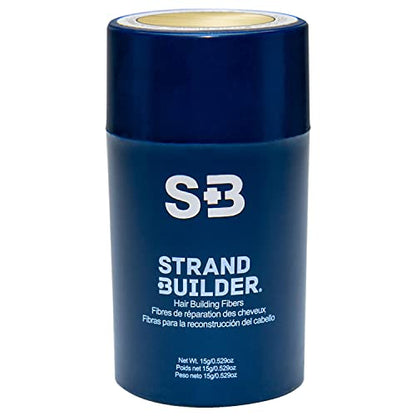 Strand Builder Hair Fibers – Natural Keratin Thickening for Thinning Hair (Blonde, 15g)