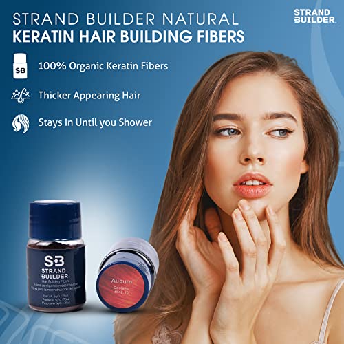 Strand Builder Hair Fibers for Thinning Hair - 15g (Black)