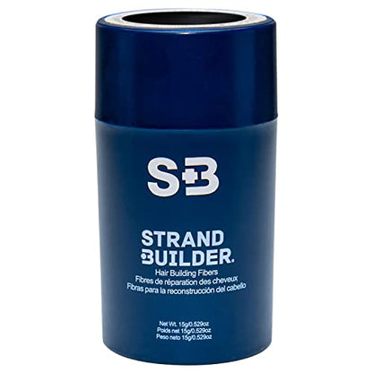 Strand Builder Hair Fibers for Thinning Hair - 15g (Black)