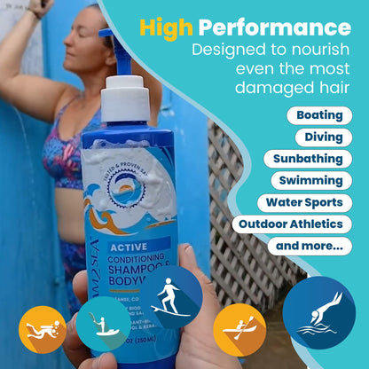 STREAM 2 SEA 3-in-1 Shampoo, Body Wash & Conditioner – Reef Safe, All Natural