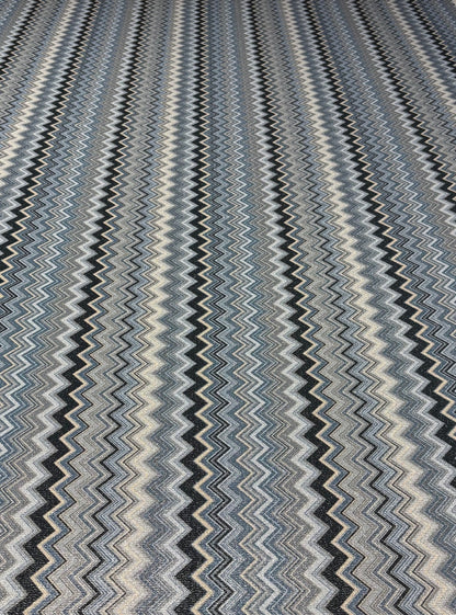 Stretch Lurex Fabric with Zigzag Pattern by the Metre