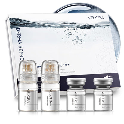 Styirl Micro Infusion System for Face – Hydrating Serum with Hyaluronic Acid & Peptides, 0.25mm Stamp (3-Month Supply)