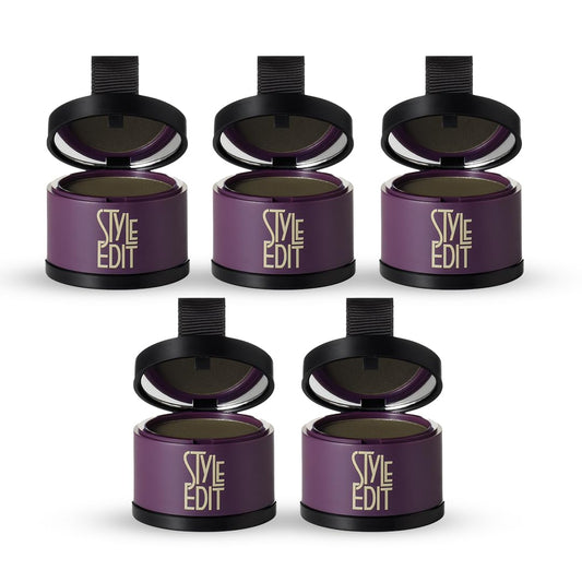 Root Touch Up Powder by STYLE EDIT (5 Pack) – Cover Gray Roots Between Salons