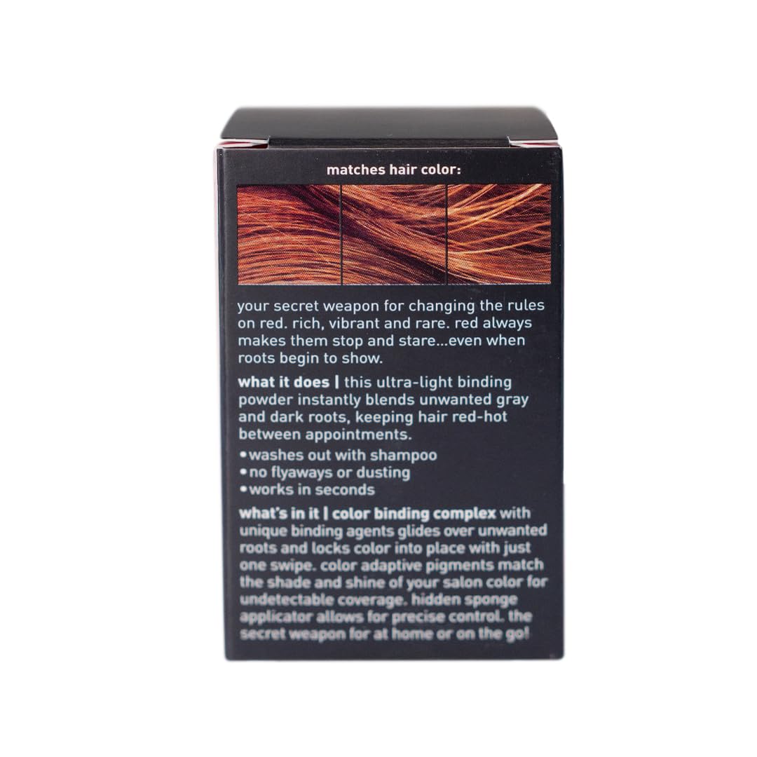 Style Edit Root Touch Up Powder – Medium Red, Water-Resistant, Non-Sticky, Compact 3-Pack