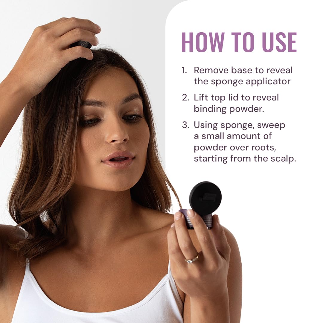 Style Edit Root Touch Up Powder for Dark Red Hair – 2 Pack | Mineral Infused Hairline Coverage