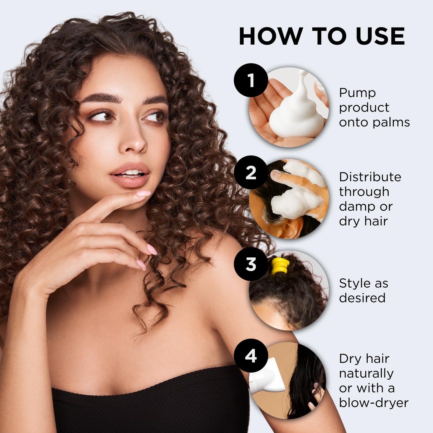 Style Factor EDGE BOOSTER: Extra Shine & Moisture Foam Mousse | Lightweight Styling for Curls, Waves & Protective Styles | Argan Oil | 9 fl oz