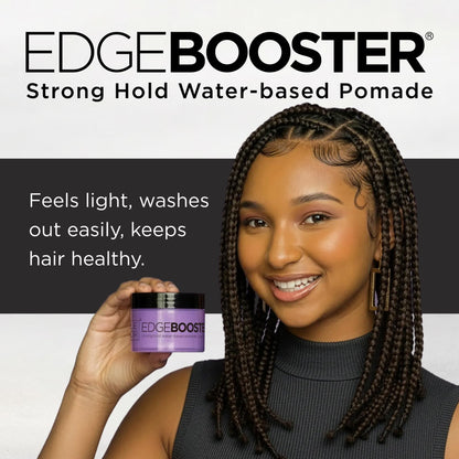 Style Factor Edge Booster: Water-Based Pomade with Argan Oil – Strong Hold, High Shine, Lemon Candy 3.38 oz