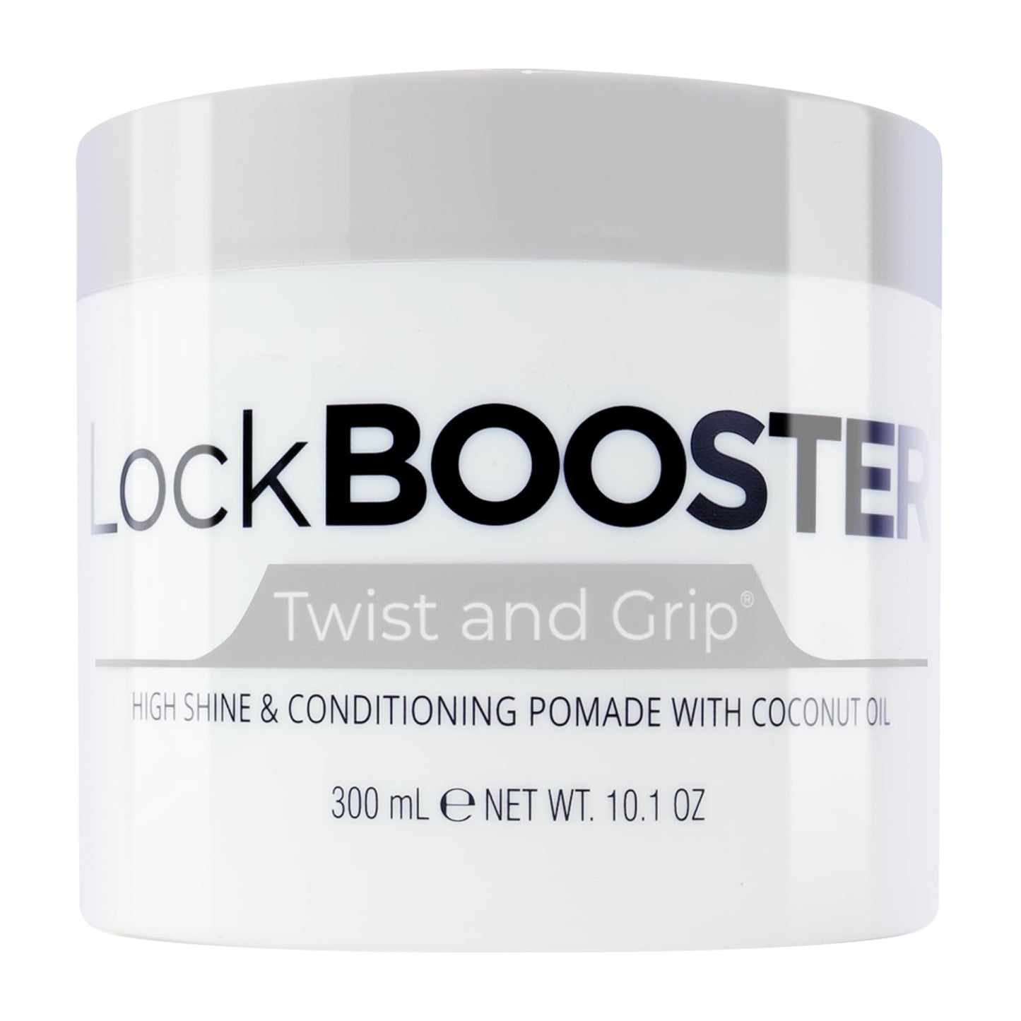Style Factor Lock BOOSTER Twist & Grip Braid Gel (10.1 oz) with Coconut Oil – Strong Hold, Flake-Free, Frizz-Free for Twists, Locs & Braids