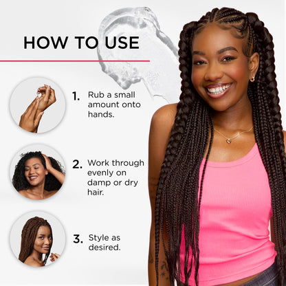 Style Factor Lock BOOSTER Twist & Grip Braid Gel (10.1 oz) – Strong Hold for Twists & Braids