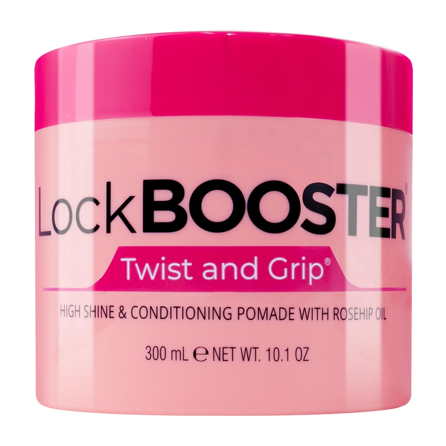 Style Factor Lock BOOSTER Twist & Grip Braid Gel – 10.1 oz with Rosehip Oil | Strong Hold, Flake-Free Shine