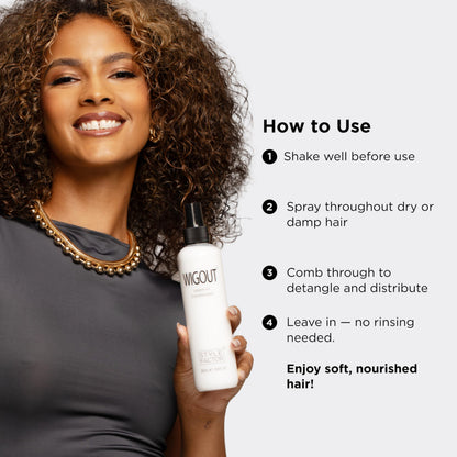 Style Factor Wigout Leave-In Conditioner Spray – Lightweight Hydration, Frizz Control & Shine for All Hair Types